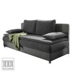 Canapé convertible Manacor Microfibre - Anthracite clair