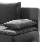 Canapé convertible Manacor Microfibre - Anthracite clair