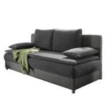 Canapé convertible Manacor Microfibre - Anthracite clair