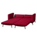 Canapé convertible Maven Tissu Tissu Zahira : Rouge