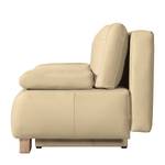 Schlafsofa Novato Echtleder Taupe