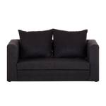 Schlafsofa Petty Microfaser Schwarz