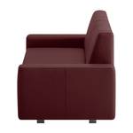 Schlafsofa Plaza Echtleder Bordeaux - Breite: 178 cm - Keine Funktion