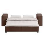 Schlafsofa Plaza Echtleder Echtleder - Espresso - Breite: 178 cm - Keine Funktion