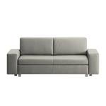 Schlafsofa Plaza Echtleder Echtleder - Grau - Breite: 178 cm - Keine Funktion