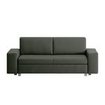 Schlafsofa Plaza Echtleder Echtleder - Tannengrün - Breite: 178 cm - Keine Funktion