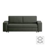 Schlafsofa Plaza Echtleder Echtleder - Tannengrün - Breite: 178 cm - Keine Funktion