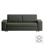 Schlafsofa Plaza Echtleder Tannengrün - Breite: 198 cm - Keine Funktion