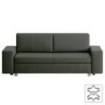 Schlafsofa Plaza Echtleder Echtleder - Tannengrün - Breite: 228 cm - Keine Funktion