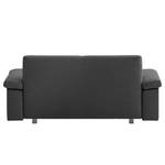 Schlafsofa Plaza Webstoff Anthrazit - Breite: 222 cm - Armlehne verstellbar