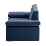 Canapé convertible Plaza Tissu - Bleu - Largeur : 172 cm - Accoudoir réglable