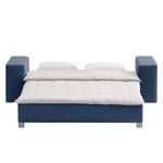 Slaapbank Plaza geweven stof - Blauw - Breedte: 178 cm - Geen functie