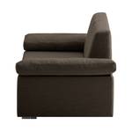 Schlafsofa Plaza Webstoff Webstoff - Braun - Breite: 192 cm - Armlehne verstellbar