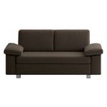 Schlafsofa Plaza Webstoff Braun - Breite: 192 cm - Armlehne verstellbar