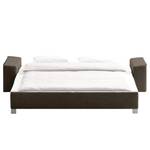 Schlafsofa Plaza Webstoff Webstoff - Braun - Breite: 192 cm - Armlehne verstellbar