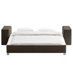 Schlafsofa Plaza Webstoff Webstoff - Braun - Breite: 198 cm - Keine Funktion