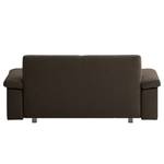 Schlafsofa Plaza Webstoff Braun - Breite: 222 cm - Armlehne verstellbar