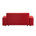 Canapé convertible Plaza Tissu - Rouge - Largeur : 178 cm - Sans fonction