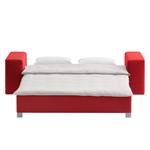 Divano letto Plaza Tessuto - Rosso - Larghezza: 178 cm - Nessuna funzione