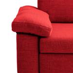 Schlafsofa Plaza Webstoff Webstoff - Rot - Breite: 192 cm - Armlehne verstellbar