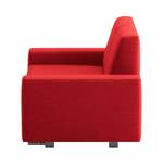 Schlafsofa Plaza Webstoff Webstoff - Rot - Breite: 198 cm - Keine Funktion