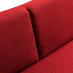 Schlafsofa Plaza Webstoff Webstoff - Rot - Breite: 222 cm - Armlehne verstellbar