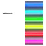 Schlafsofa Rainbowlight (mit LED-Beleuchtung) - Kunstleder/Strukturstoff - Schwarz / Rot