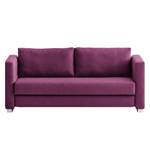 Schlafsofa Randa Webstoff Webstoff - Aubergine - Breite: 202 cm