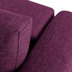 Schlafsofa Randa Webstoff Webstoff - Aubergine - Breite: 202 cm