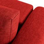 Schlafsofa Randa Webstoff Webstoff - Rot - Breite: 202 cm