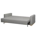 Canapé convertible Realico Tissu - Gris argenté