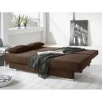 Canapé convertible Rijeka Tissu marron (2 places)