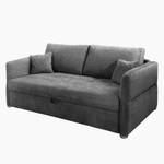 Schlafsofa Billimora Microfaser Grau - Breite: 228 cm