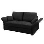 Schlafsofa Billimora Microfaser Schwarz - Breite: 213 cm