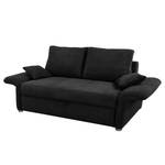 Schlafsofa Billimora Microfaser Schwarz - Breite: 213 cm