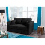 Schlafsofa Billimora Microfaser Schwarz - Breite: 213 cm