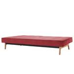 Schlafsofa Splitback Eik Webstoff Stoff Twist: Rust Red