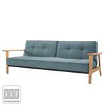 Schlafsofa Splitback Frej I Webstoff Stoff Mixed Dance: Light Blue