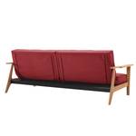 Schlafsofa Splitback Frej I Webstoff Stoff Twist: Rust Red