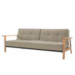 Schlafsofa Splitback Frej I Webstoff Stoff Coastal: Sandstone