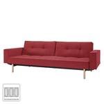 Schlafsofa Splitback Styletto IIII Webstoff - Stoff Twist: Rust Red