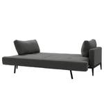 Canapé convertible Steff Tissu - Tissu Nova : Anthracite clair