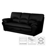 Schlafsofa Torsby Echtleder Schwarz