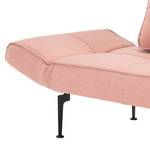 Canapé convertible Zeal Laser Legs Tissu - Tissu Soft : Coral