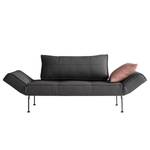 Schlafsofa Zeal Laser Legs Webstoff Stoff Flashtex: Dark Grey