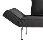 Schlafsofa Zeal Laser Legs Webstoff Stoff Flashtex: Dark Grey