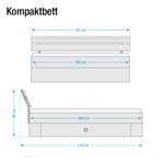 Schlafzimmerkombination Chepps (4-teilig) - Alpinweiß/Eiche Sanremo Dekor