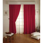 Tenda con passanti Cotton Panama Rosso rubino - 130 x 260 cm