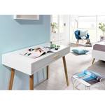 Make-uptafel Annett essenhout deel massief - alpinewit/ Coimbra essenhout