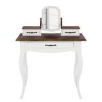 Make-up tafel Summer Romance massief acaciahout - wit / acacia